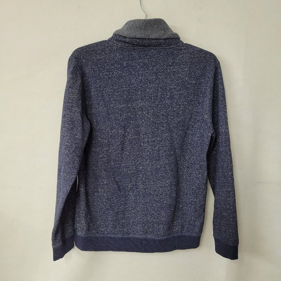 21 Men Sweatshirt Mens L Blue Long‎ Sleeve Shawl Collar Toggle Fleece Outdoor - Picture 7 of 10